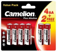 Элемент питания LR6 Plus Alkaline 4+2 (4+2LR6-BP) 1.5В (блист.6шт) Camelion 14113
