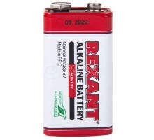 Элемент питания алкалиновый 6LR61 Крона 9В 600мА.ч (блист.) Rexant 30-1061