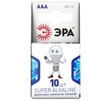 Элемент питания алкалиновый LR03-10BL компактный (блист.10шт) ЭРА Б0002728