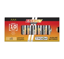Элемент питания алкалиновый LR03-10 box (уп.10шт) Трофи Б0002908