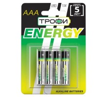 Элемент питания алкалиновый LR03-4BL ECO (блист.4шт) Трофи Б0017044