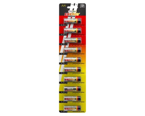 Элемент питания алкалиновый LR6-10BL strip (блист.10шт) Трофи C0034054