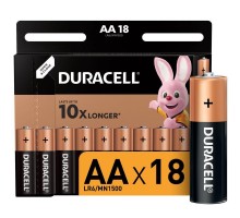 Элемент питания алкалиновый LR6-18BL BASIC (блист.18шт) Duracell Б0014448
