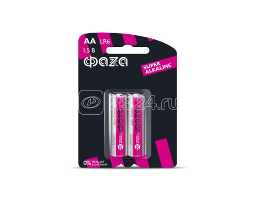 Элемент питания алкалиновый LR6 Super Alkaline BL-2 (уп.2шт) ФАZА 2858443