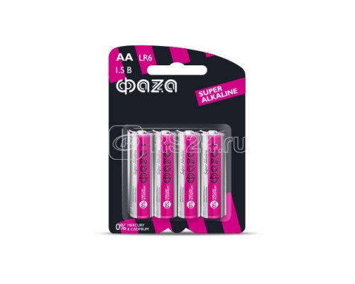 Элемент питания алкалиновый LR6 Super Alkaline BL-4 (уп.4шт) ФАZА 5000285
