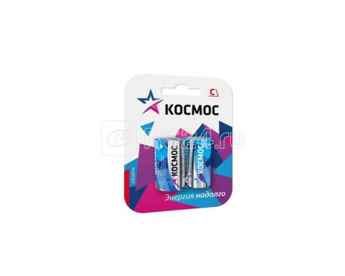 Элемент питания алкалиновый LR LR14 Максимум BP2 (блист.2шт) Космос KOCLR14MAX2BL