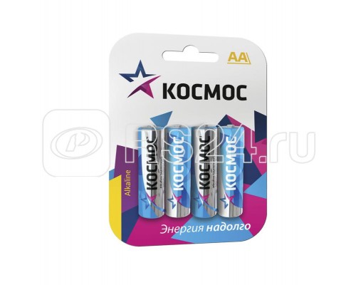 Элемент питания алкалиновый LR LR6 BP-4 (блист.4шт) Космос KOCLR64BL_classic
