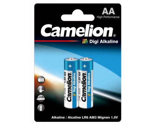 Элемент питания алкалиновый LR LR6 DIGI BL-2 (блист.2шт) Camelion 9249