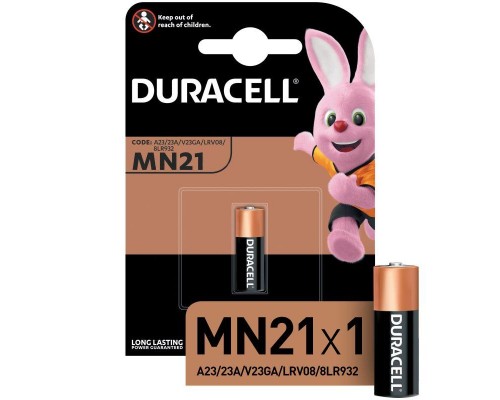 Элемент питания алкалиновый для пультов сигнализаций LR MN 21/A23 BP-1 Duracell 746
