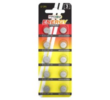 Элемент питания алкалиновый таблетка G7 (399) LR927 LR57 (блист.10шт) Трофи C0036508