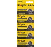 Элемент питания литиевый 94 779 NBT-CR1616-BP5 (блист.5шт) Navigator 94779