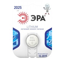 Элемент питания литиевый CR2025-1BL (блист. 1шт) ЭРА C0038447