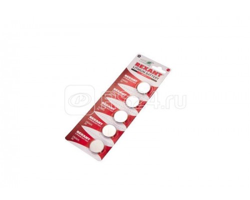 Элемент питания литиевый CR2025 3В 160мА.ч (блист.5шт) Rexant 30-1107