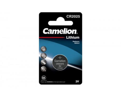 Элемент питания литиевый CR CR2025 BL-1 (блист.1шт) Camelion 3067