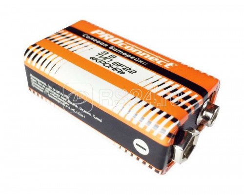 Элемент питания солевой 9В 6F22 Крона PROCONNECT 30-0030