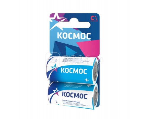 Элемент питания солевой R14 (блист.2шт) Космос KOCR142BL