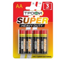 Элемент питания солевой R6-4BL (блист.4шт) Трофи C0033716