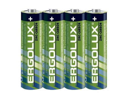 Элемент питания солевой R 6 SR4 R6SR4 1.5В (уп.4шт) Ergolux 12441