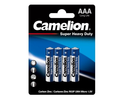 Элемент питания солевой R R03P-BP4B BL-4 син. (блист.4шт) Camelion 3214