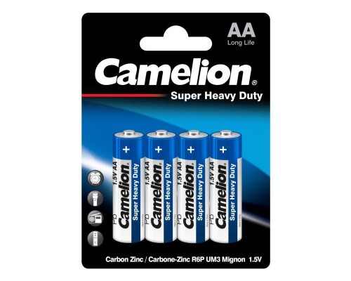 Элемент питания солевой R R6P-BP4B BL-4 син. (блист.4шт) Camelion 3215