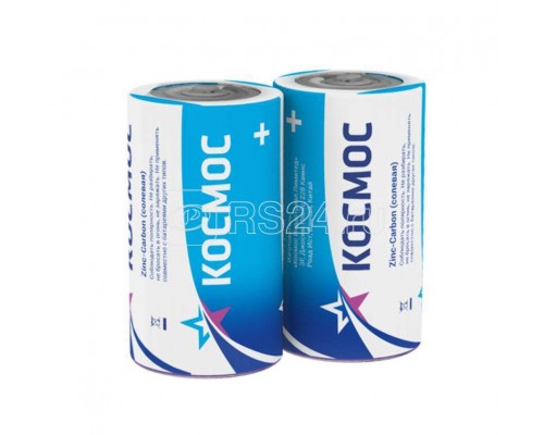 Элемент питания солевой S R14S (уп.2шт) Космос KOCR14