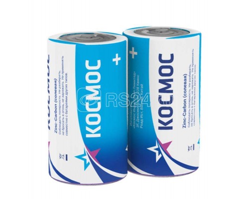 Элемент питания солевой S R20S (уп.2шт) Космос KOCR20