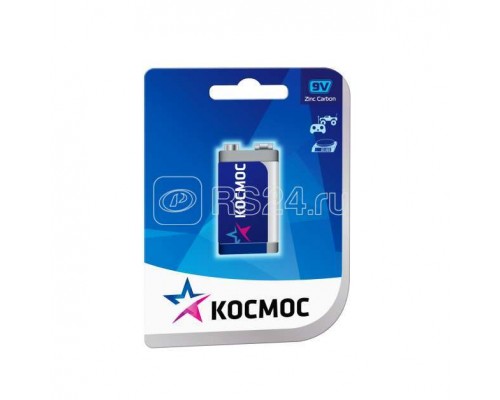 Элемент питания солевой крона 6F22 (1S) Космос KOC6F22