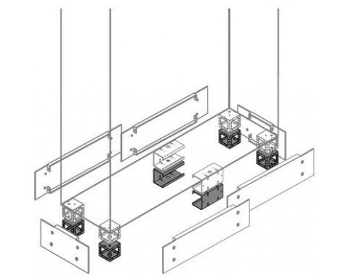 Элемент промеж. цоколя H=100мм (уп.2шт) ABB ZN1020