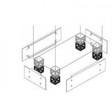 Элемент угловой цоколя H=100мм (уп.4шт) ABB ZN1010