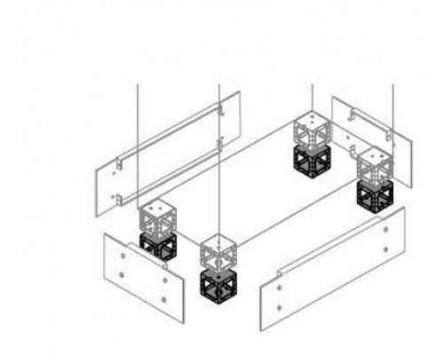 Элемент угловой цоколя H=100мм (уп.4шт) ABB ZN1010