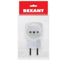 Евротройник электрический без заземл. 220В 6A-10A (инд. упак.) Rexant 11-1068