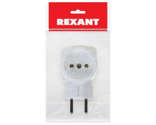 Евротройник электрический без заземл. 220В 6A-10A (инд. упак.) Rexant 11-1068