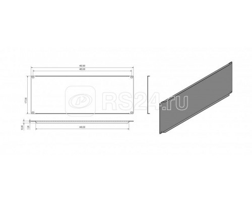Фальш-панель BPV-4-RAL9005 на 4U черн. (RAL 9005) Hyperline 28909