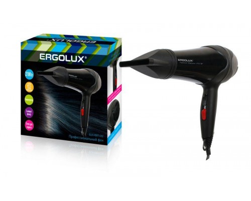 Фен ELX-HD07-С02 профессиональный 2100Вт 220-240В черн. Ergolux 14137