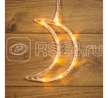 Фигура светодиод. Месяц на присоске (батарейки 3хААА в компл.) 8LED 185х145х10мм тепло-бел. 1Вт 4.5В IP20 NEON-NIGHT 501-014