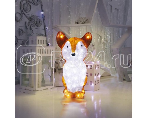 Фигура светодиодная акриловая Лисенок 28х15х26см 30LED батарейки 2хAA (не входят в комплект) Neon-Night 513-316