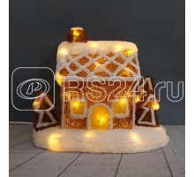 Фигура светодиодная акриловая Пряничный домик 26х15.5х20см 30LED батарейки 3хAA (не входят в комплект) Neon-Night 513-324