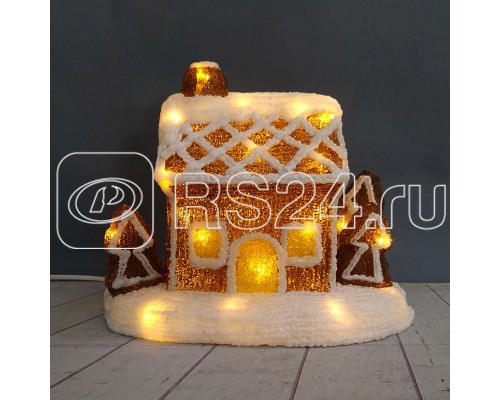Фигура светодиодная акриловая Пряничный домик 26х15.5х20см 30LED батарейки 3хAA (не входят в комплект) Neon-Night 513-324