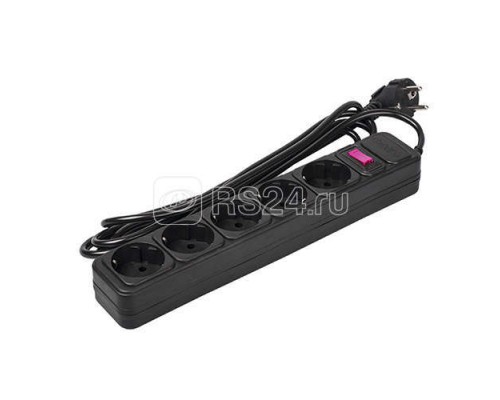 Фильтр сетевой FOP-05GS-180 5х1.8м 10А/2.2кВт с выкл. з/к ПВС 3х0.75 ФАZА 5007628