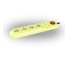 Фильтр сетевой SGSL5-3U IVORY Lux 3м Пвс 3х0.75 4 гнезда с/з 1USB (1A) 10А защита от перенапряж. короткого замыкания Uniel UL-00001760