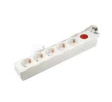 Фильтр сетевой SGSU5-1.5 WHITE Universa 1.5м Пвс 3х0.75 5 гнезд с/з 10А защита от перенапряж. короткого замыкания Uniel UL-00001741