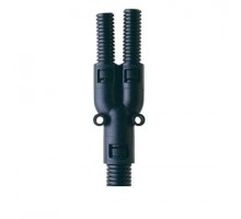 Фитинг AL 3-сторонний пласт. d28-2хd21 черн. (уп.10шт) ABB 7TCA296000R0913