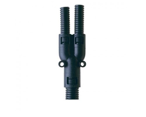 Фитинг AL 3-сторонний пласт. d28-2хd21 черн. (уп.10шт) ABB 7TCA296000R0913