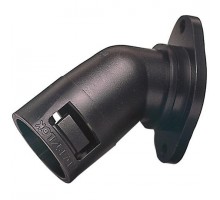 Фитинг AL 45град. поворот. с фланцем пласт. d16 черн. (уп.10шт) ABB 7TCA296000R0334