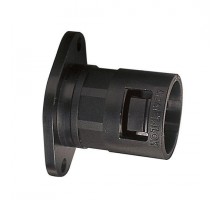 Фитинг AL прямой поворот. с фланцем пласт. d16 черн. (уп.10шт) ABB 7TCA296000R0335