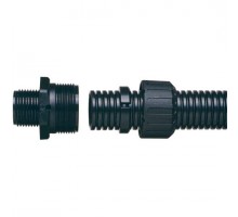 Фитинг AR прямой пласт. d54 M50 черн. (уп.2шт) ABB 7TCA296000R1475