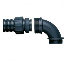 Фитинг AS 90град. пласт. d28 PG21 черн. (уп.10шт) ABB 7TCA296000R1706