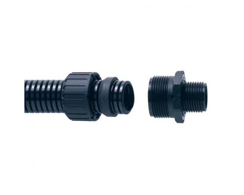 Фитинг AS прямой пласт. d16 M16 черн. (уп.10шт) ABB 7TCA296000R1608