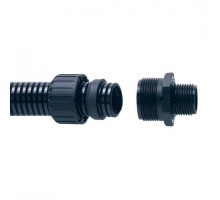 Фитинг AS прямой пласт. d28 M25 черн. (уп.10шт) ABB 7TCA296000R1692