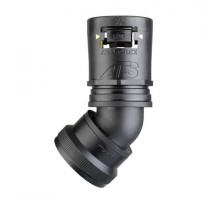 Фитинг AT 45град. пласт.+алюм. d28 U138 черн. (уп.10шт) ABB 7TCA296170R0469